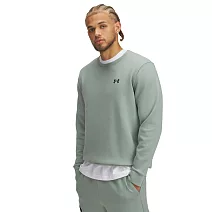 Under Armour 男 Unstoppable Flc 長袖套頭衫-1381688-348 M 綠色