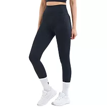 Under Armour 女 Meridian 緊身九分褲-1382525-001 L 黑色