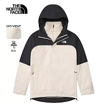 The North Face M SANGRO FLEECE TRICLIMATE - AP 男兩件式外套-NF0A89ZPROU XL 米白色