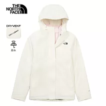 The North Face W SANGRO FLEECE TRICLIMATE - AP 女兩件式外套-NF0A8CK33IE L 米白色