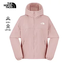 The North Face W UPF JACKET - AP 女風衣外套-NF0A8EXE0SO L 粉紅色