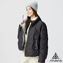【ATUNAS 歐都納】女款都會保暖羽絨外套A8GA2521W- L 黑