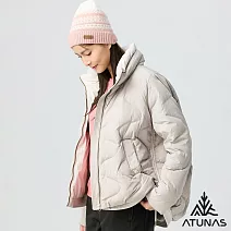 【ATUNAS 歐都納】女款都會保暖羽絨外套A8GA2521W- L 玫瑰金