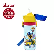 日本 Skater 吸管不鏽鋼保溫水壺(400ml) 汪汪隊
