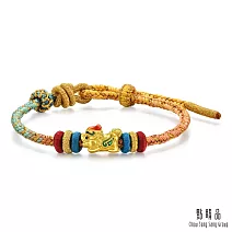【點睛品】 網路獨家款 繽紛小貔貅 黃金手繩
