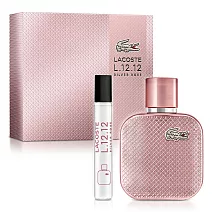 Lacoste 經典流光玫瑰女性淡香精禮盒(淡香精50ml+小香7.5ml)