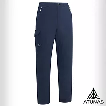 【ATUNAS 歐都納】男款石墨烯刷毛防水保暖長褲A1PA2535M- M 黑