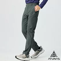【ATUNAS 歐都納】男款石墨烯蓄熱抑菌抗臭輕保暖長褲/大尺碼A1PA2505M- M 橄綠