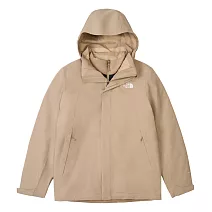 The North Face M MTN PERF DOWN TRI JACKET - AP 男防水羽絨內裡三合一外套-NF0A81QSBOX 3XL 棕色