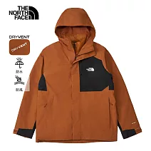 The North Face M RANGER DOWN VEST TRICLIMATE JACKET - A 男兩件式外套-NF0A8DWXC79 L 棕色
