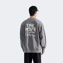 The North Face U CORE FOLLOW THE SUN CREW GRAPHIC - AP 男女圓領套頭衫-NF0A8F0M0UZ 3XL 灰色