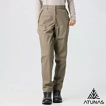 【ATUNAS 歐都納】女款保暖刷毛防水長褲/小尺碼/大尺碼/A8PA2534W- L 玫瑰棕