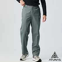 【ATUNAS 歐都納】男款保暖刷毛防水長褲/大尺碼/A8PA2533M- 2XL 深灰