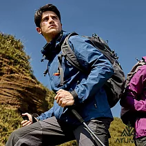 【ATUNAS 歐都納】男款GORE-TEX PACLITE防水透氣+保暖羽絨兩件式外套/大尺碼A2GT2518M- M 夜藍