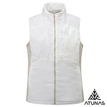 【ATUNAS 歐都納】女款石墨烯微暖輕量背心/大尺碼A1VE2504W- S 奶油白