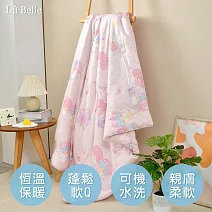 義大利La Belle《Sanrio-雙星仙子甜美夢境》海島針織兒童防蟎抗菌暖暖被105*135CM