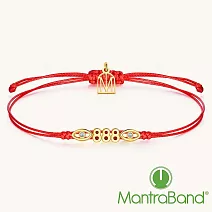 MANTRABAND 幸運數字 888 富足紅線手鍊 鑲鑽智慧之眼手鍊 Abundance