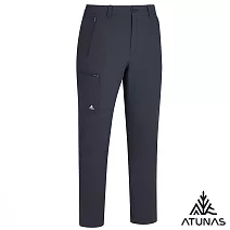 【ATUNAS 歐都納】男款竹炭彈性長褲/抗臭吸濕排汗/大尺碼A1PA2542M- M 黑