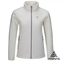 【ATUNAS 歐都納】女款經典刷毛抗風保暖外套/大尺碼A2GA2523W- S 奶油白