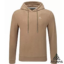 【ATUNAS 歐都納】男款經典保暖長袖連帽衫/帽T/大尺碼A2PS2560M- M 卡其