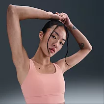 NIKE AS W NK ALATE ELLIPSE LL BRA 中強度 女運動內衣-DO6620685 S 粉紅色