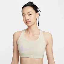 NIKE AS W NK SWSH MED SPT BRA GCEL 女運動內衣-IO0255047 L 米白色