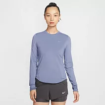 NIKE AS W NK SWIFT DF UV LS CRW 女長袖上衣-HQ0504499 L 紫色