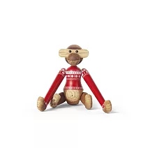 Kay Bojesen Monkey Mini 聖誕毛衣木頭迷你猴 （紅）