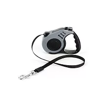 【野一夏】寵物自動伸縮牽引繩－5M  遛狗繩 伸縮牽引繩 寵物牽繩 拉繩牽引繩 散步牽繩 外出牽繩 -灰色