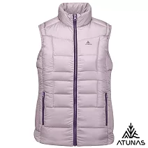 【ATUNAS 歐都納】女款保暖HEAT CORE蓄熱羽絨背心A1VE2506W- S 灰粉