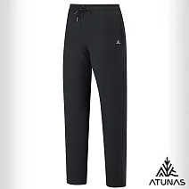 【ATUNAS 歐都納】女款保暖刷毛抗風彈性長褲/大尺碼/小尺碼A2PA2539W- XS 黑