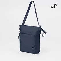 【uF】機能側背包 肩背包 深藍色