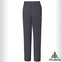 【ATUNAS 歐都納】女款輕量竹炭彈性休閒長褲/吸濕排汗/抗臭透氣/大尺碼A1PA2543W- S 黑