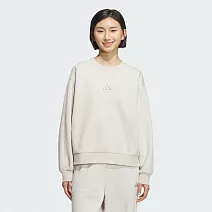 ADIDAS DK CREW 女 圓領套頭衫-KC0049 L 米灰色