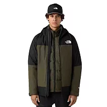 The North Face M MOUNTAIN LIGHT TRICLIMATE GTX JACKET - 男兩件式外套-NF0A83RRBQW XL 黑綠色