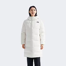 The North Face W ESSENTIAL LONG DOWN - AP 女羽絨外套-NF0A8ED8QLI L 白色