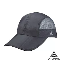 【ATUNAS 歐都納】超輕量透氣防曬摺疊便帽/棒球帽/鴨舌帽/運動帽A1AHHH01N- 深灰