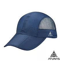 【ATUNAS 歐都納】超輕量透氣防曬摺疊便帽/棒球帽/鴨舌帽/運動帽A1AHHH01N- 藍