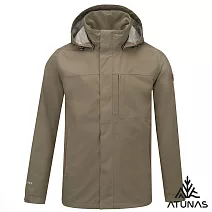 【ATUNAS 歐都納】男款都會GORE-TEX 2L 防水透氣+羽絨保暖兩件式外套A1GT2511M- M 深卡其