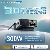 CUKTECH 酷態科 300W 桌面充電器 30號Ultra 超級電能站 TA3005U 銀色