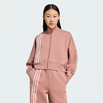 ADIDAS 3 STRIPES ZIPUP 女 休閒外套 JW3609 L 粉紅色