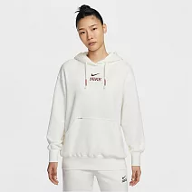 NIKE AS W NSW FLC OS PO HD CNY 女 連帽上衣 IQ3826133 L 白色