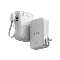 KooPin X3 SSB安全防爆固態電池無線快充行動電源(10000mAh) 中國CCC認證 航空標示38WH -白色