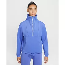 NIKE AS W NP FLC CROP HZ GCEL 女 半開襟上衣 IQ3947570 XS 藍色