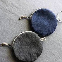 濁河良品 | 潑墨紋收納零錢包 - 碳棕灰