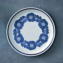 【日本Aito製作所】美濃燒｜Blossom藍花 陶瓷餐盤20cm