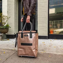 【HULKEN】浩肯包2.0 大型購物車 環保購物袋 折疊推車 (中) 玫瑰金