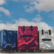 HULKEN? 浩肯包2.0 大型購物車 環保購物袋 折疊推車（中） 藍色