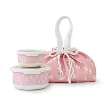 【Hiromimi】SOU·SOU不鏽鋼保鮮碗袋組 SO-SU-U十數昆(粉)