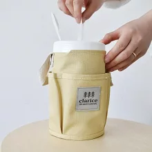 【日本現代百貨】Clarice 萬用手提杯袋 ‧ 黃